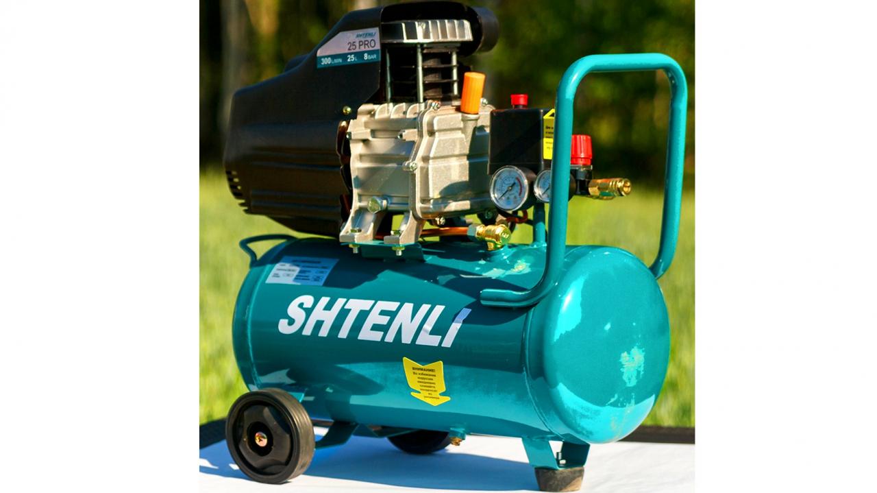 Компрессор Shtenli 25 PRO (25 л, 1,8 кВт)