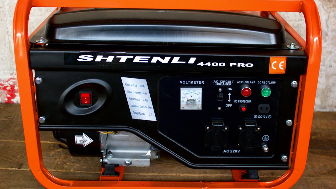 Бензиновый генератор Shtenli 4400 PRO S (4,2 кВт)
